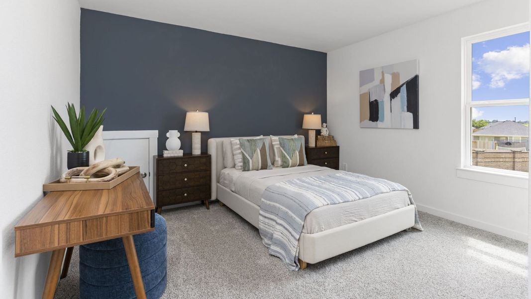 Furnished interior view inside a new home in Tamarron, Fulshear (Image 33).