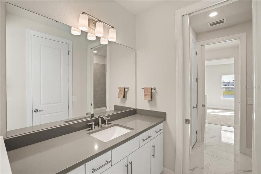 Furnished interior view inside a new home in , Orlando (Image 34).