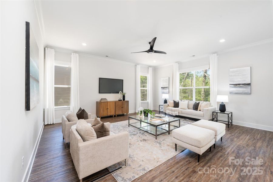 Furnished interior view inside a new home in , Hickory (Image 17).