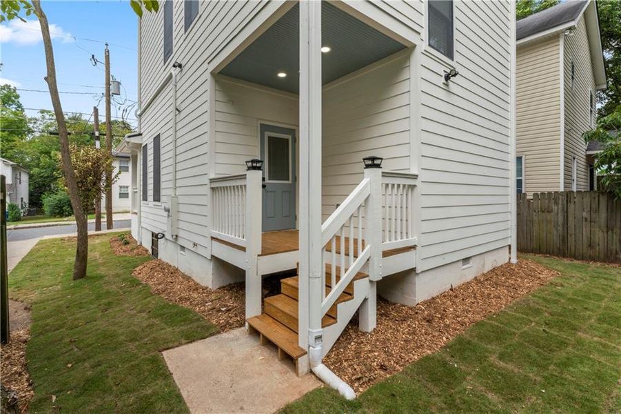Front exterior of a new home in , Atlanta, GA, highlighting curb appeal (Image 23). Front exterior of a new home in , Atlanta, GA, highlighting curb appeal (Image 23).