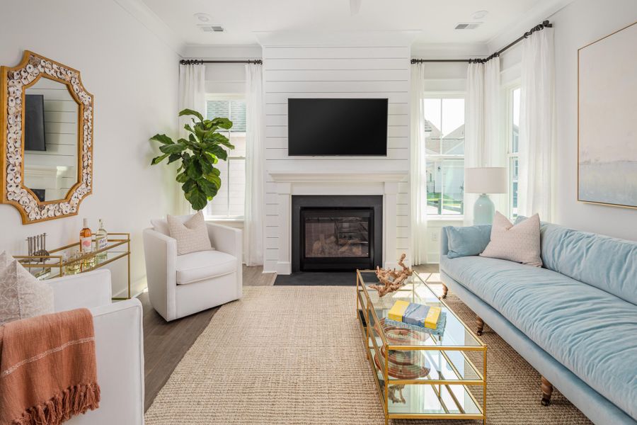 Furnished interior view inside a new home in Heron's Walk at Summers Corner: Row Collection, Summerville (Image 3).