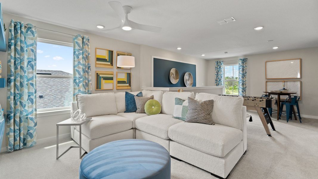 Furnished interior view inside a new home in Willowbrook North, Winter Haven (Image 34). Furnished interior view inside a new home in Willowbrook North, Winter Haven (Image 34).