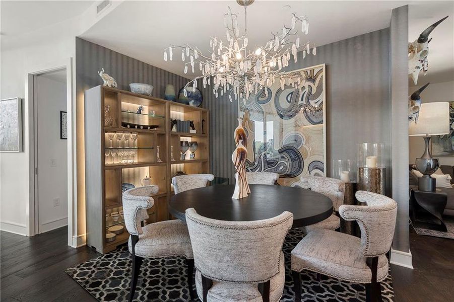 Furnished interior view inside a new home in The Dillon Buckhead, Atlanta (Image 29). Furnished interior view inside a new home in The Dillon Buckhead, Atlanta (Image 29).