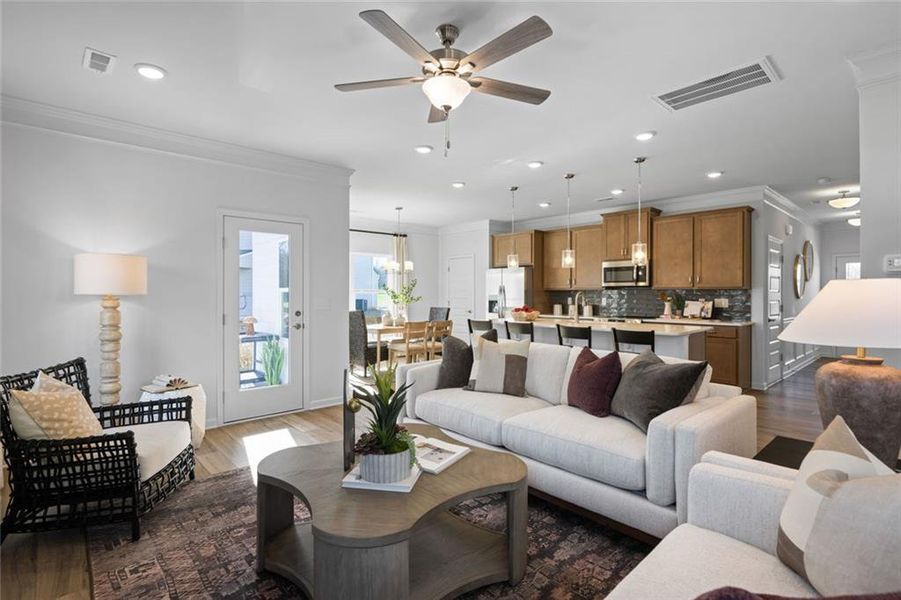 Furnished interior view inside a new home in Hillcrest Park, Ringgold (Image 24). Furnished interior view inside a new home in Hillcrest Park, Ringgold (Image 24).