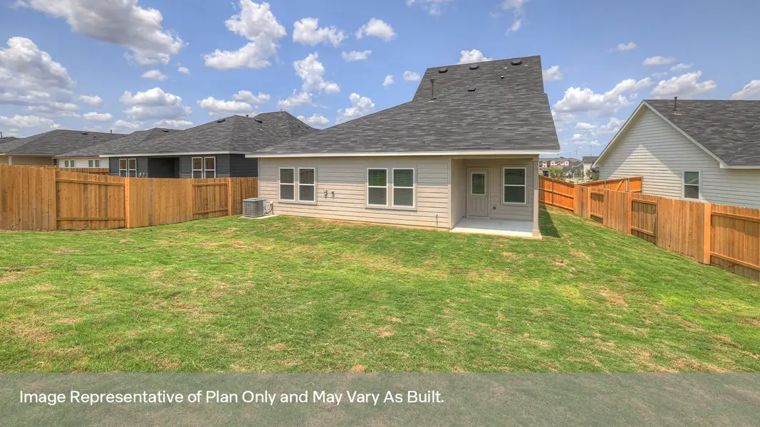 Exterior details and patio area of a home in Trace, San Marcos (Image 3).
