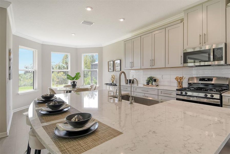 Furnished interior view inside a new home in , Nokomis (Image 9).