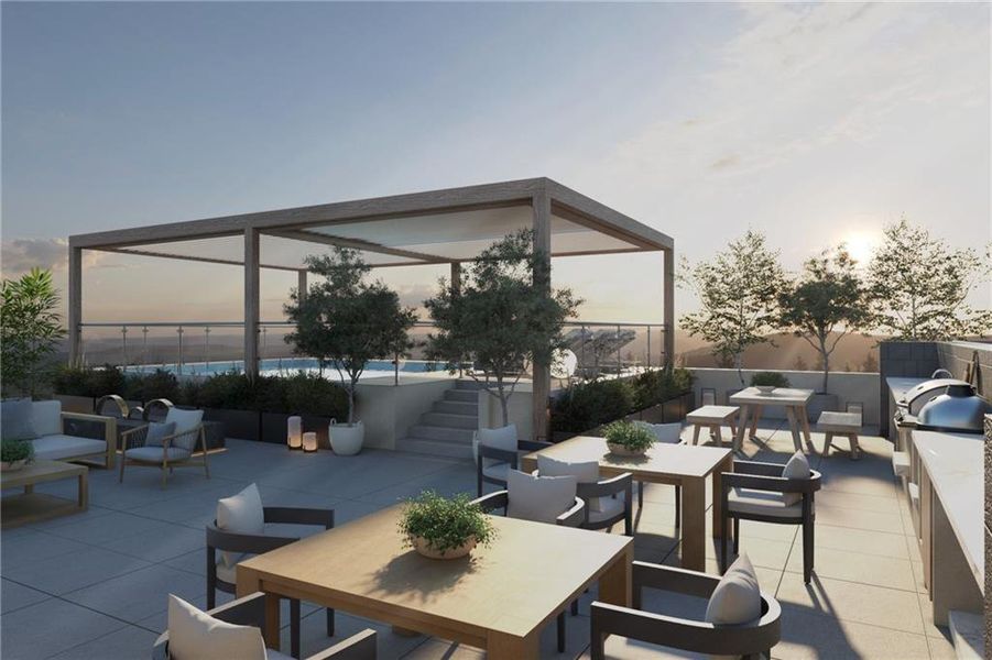 Furnished interior view inside a new home in , Sandy Springs (Image 4).