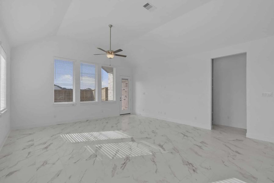 Representative unfurnished interior of a home built from the Nicklaus by Chesmar Homes in Riceland Alley Loads, Mont Belvieu (Image 65).