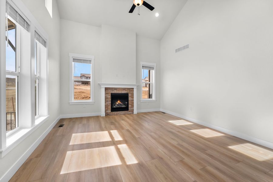 Representative unfurnished interior of a home built from the The Duxbury by Landmark Homes in Vernazza, Windsor (Image 12).
