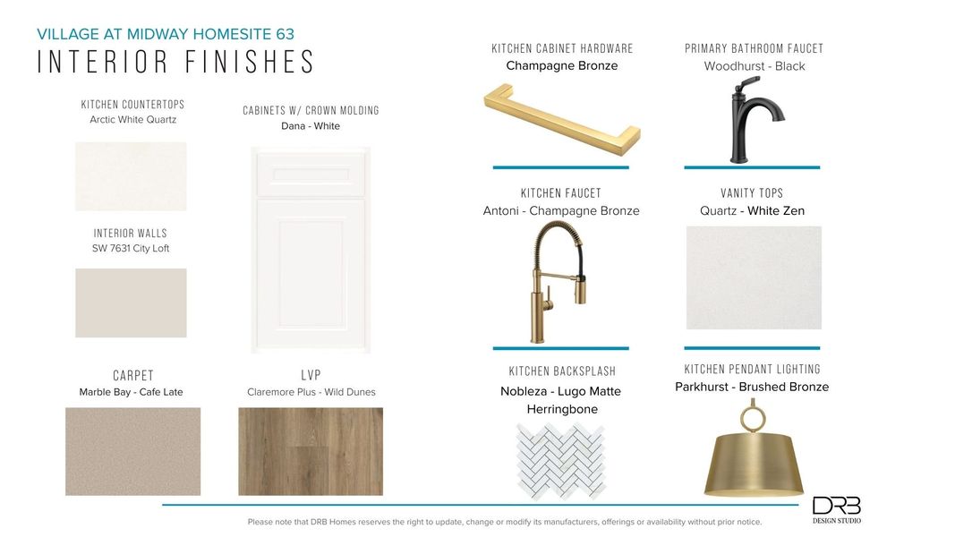 Furnished interior view inside a new home in Village at Midway, Anderson (Image 17).