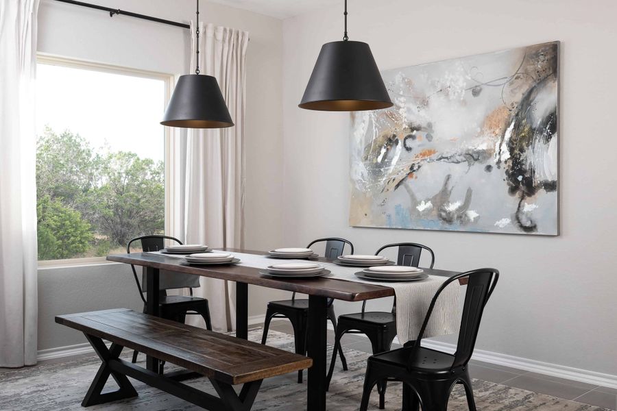 Representative furnished interior of a home built from the Kennedy by Ashton Woods in Hennersby Hollow, San Antonio (Image 10).