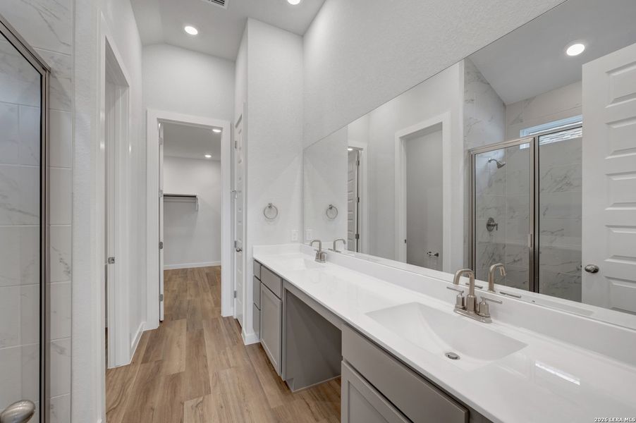 Furnished interior view inside a new home in August Fields, New Braunfels (Image 7).