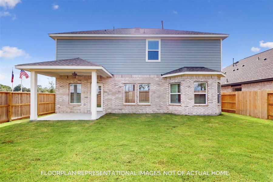 Exterior details and patio area of a home in Moran Ranch, Willis (Image 3). Exterior details and patio area of a home in Moran Ranch, Willis (Image 3).