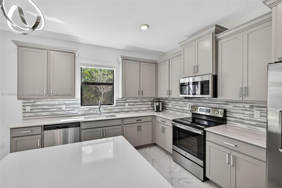 Furnished interior view inside a new home in , Royal Palm Beach (Image 15).