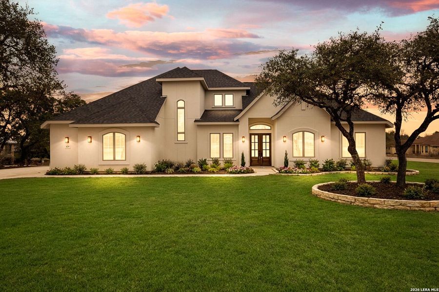 Front exterior of a new home in , Spring Branch, TX, highlighting curb appeal (Image 30).