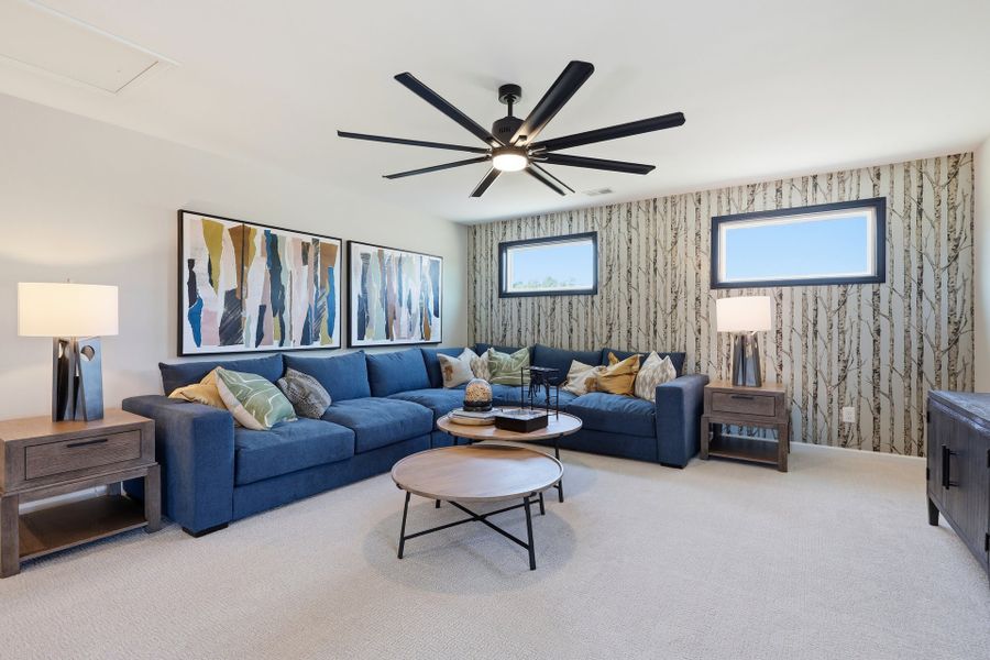 Representative furnished interior of a home built from the Biltmore by McKee Homes in Sandy Springs, Aberdeen (Image 7).