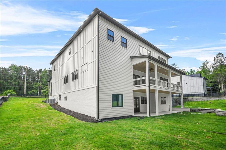 Front exterior of a new home in , Atlanta, GA, highlighting curb appeal (Image 23).