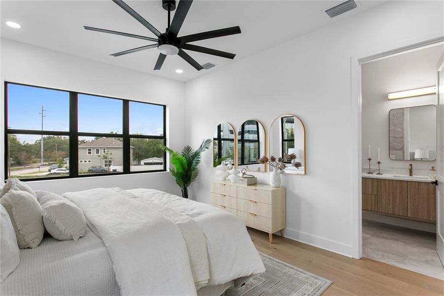 Furnished interior view inside a new home in , Tampa (Image 38).