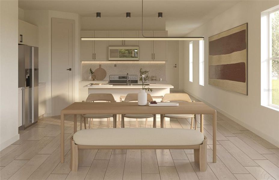 Furnished interior view inside a new home in Sabana Reserve, Ocala (Image 4).