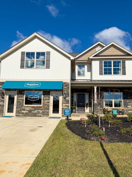 Representative exterior photo of a completed home built from the Freeport by Keystone Homes NC in Council Creek, Graham, NC (Image 31). Representative exterior photo of a completed home built from the Freeport by Keystone Homes NC in Council Creek, Graham, NC (Image 31).