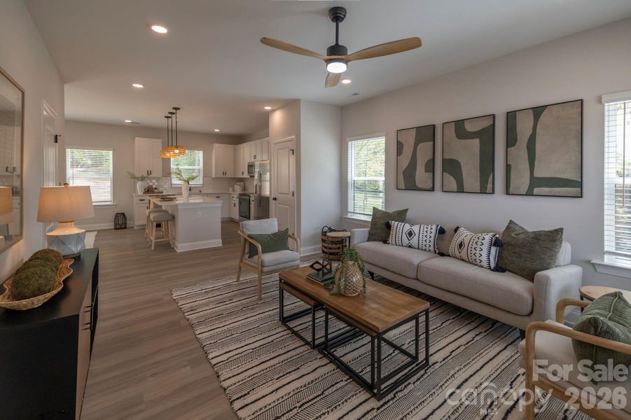 Furnished interior view inside a new home in , Charlotte (Image 7).