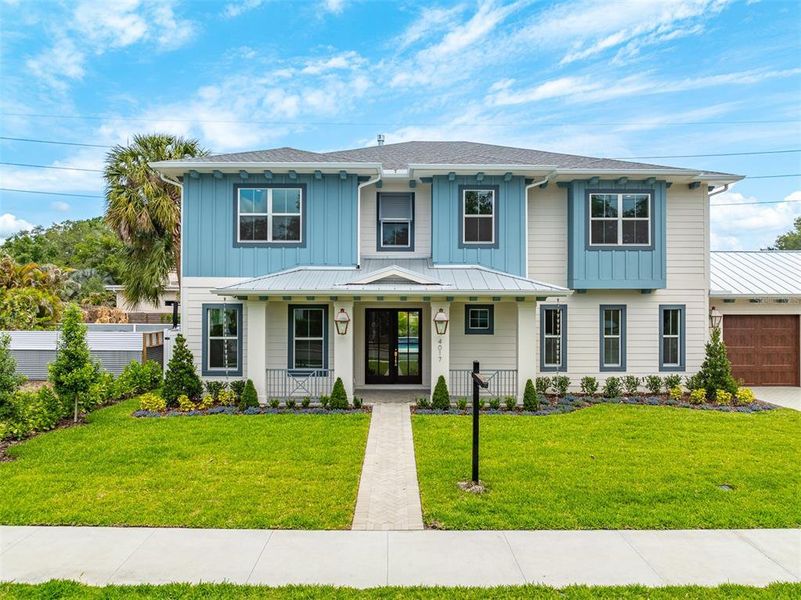 Front exterior of a new home in , Tampa, FL, highlighting curb appeal (Image 29).