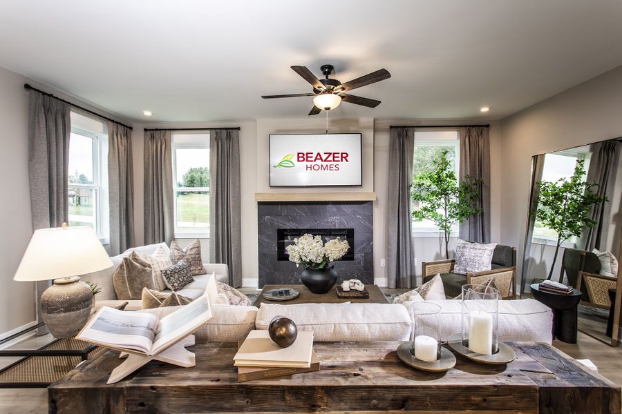 Representative furnished interior of a home built from the Riverside by Beazer Homes in The Paddocks at Doc Hughes, Buford (Image 9).