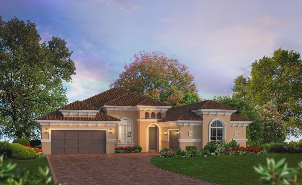 Representative exterior photo of a completed home built from the Cameron by ICI Homes in Mosaic, Daytona Beach, FL (Image 2).