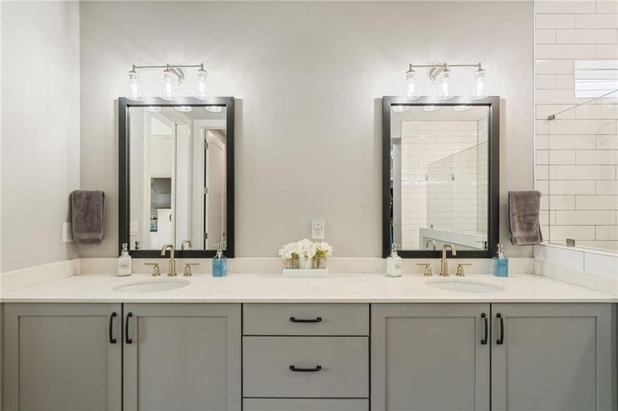 Furnished interior view inside a new home in Crescent Pointe at Great Sky, Canton (Image 20).