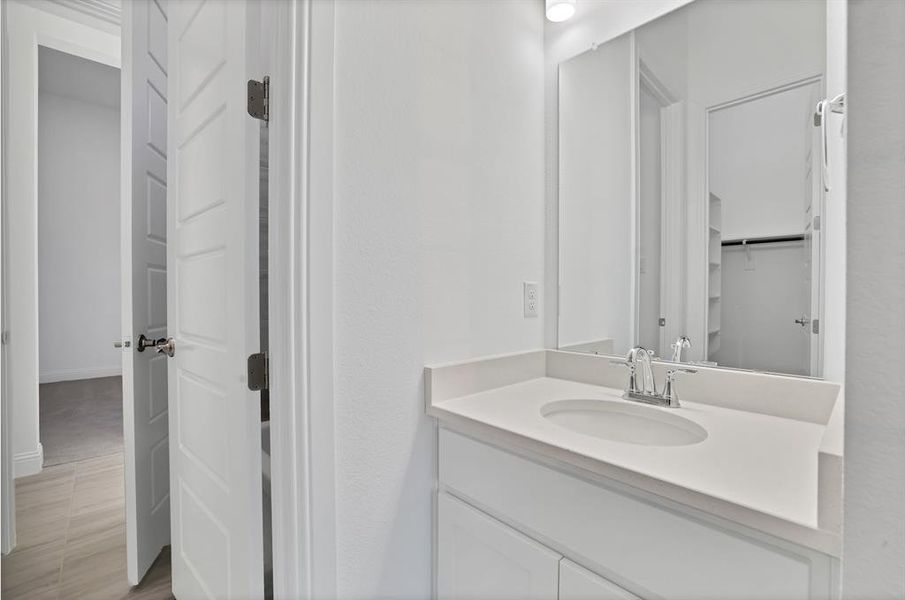 Jack & Jill Bathroom featuring vanity