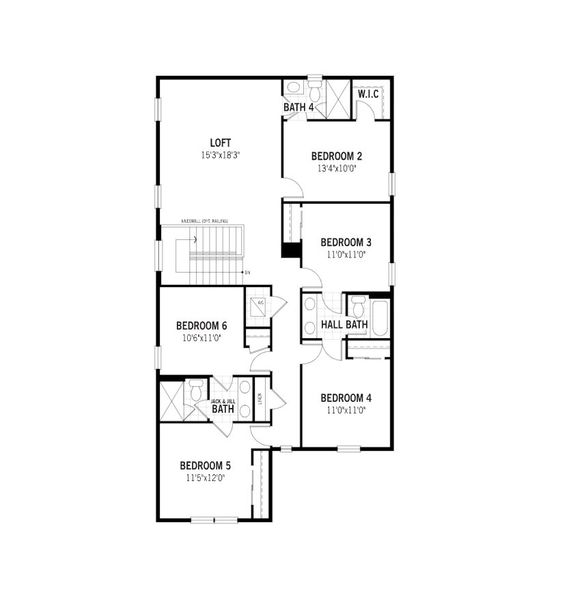 2D floor plan layout of this home in Solara Resort, Kissimmee, FL (Image 7).