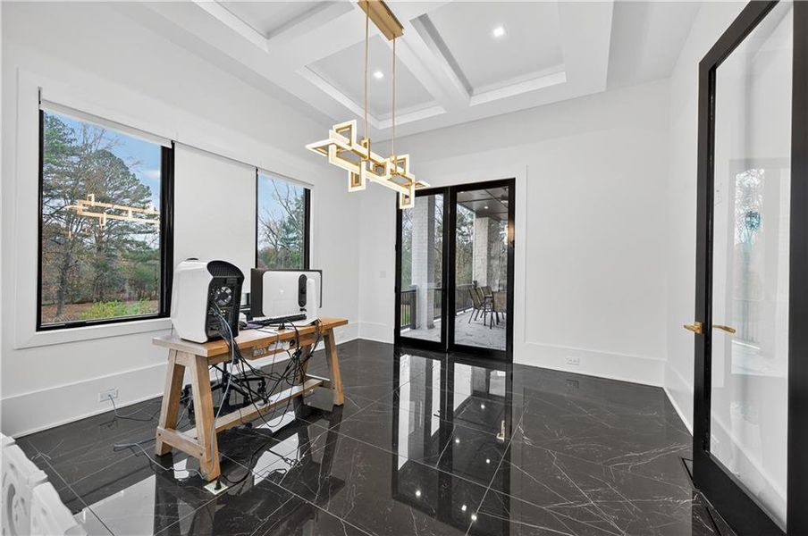 Furnished interior view inside a new home in , Suwanee (Image 17).