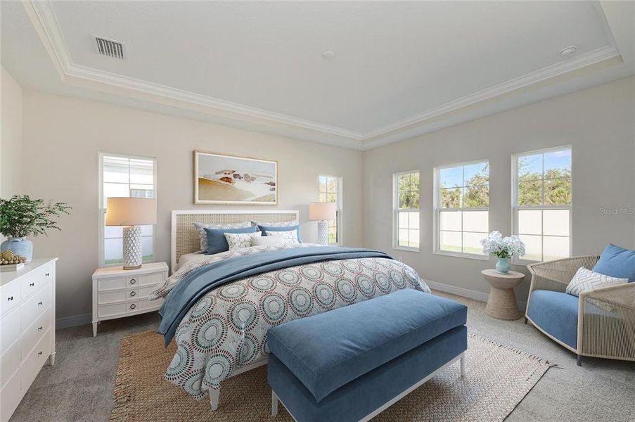 Furnished interior view inside a new home in Crosswind Point, Parrish (Image 7). Furnished interior view inside a new home in Crosswind Point, Parrish (Image 7).