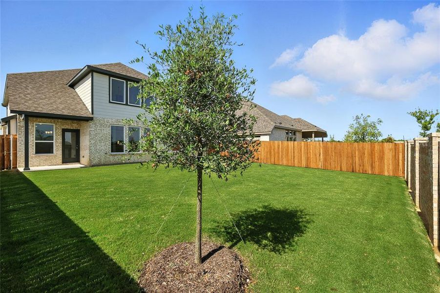 View of fenced backyard View of fenced backyard