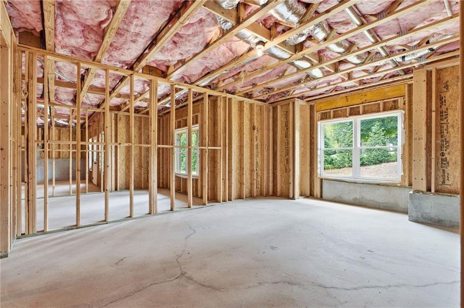 In-progress construction of a new home in , Marietta, GA (Image 44).