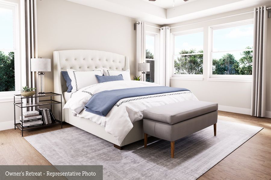 Furnished interior view inside a new home in Easthaven at Bridgeland Central - Vision Collection, Cypress (Image 4).