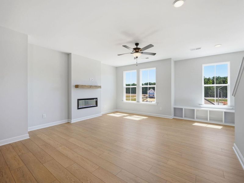 Spacious, unfurnished interior of a new home in Forestville Yard Townhomes, Knightdale (Image 18). Spacious, unfurnished interior of a new home in Forestville Yard Townhomes, Knightdale (Image 18).
