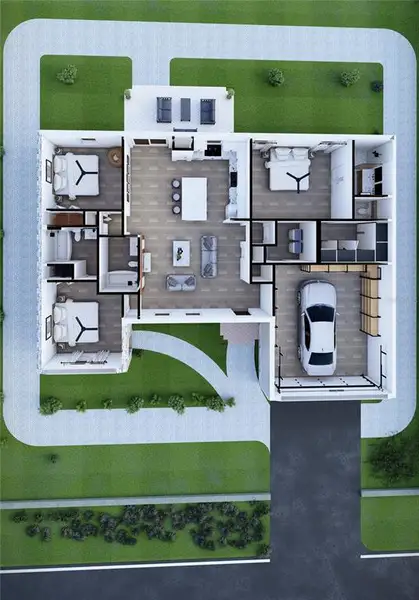 2D floor plan layout of this home in , Citrus Springs, FL (Image 5).