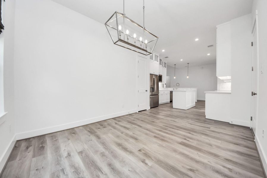 Cozy dining area conveniently located off the kitchen.