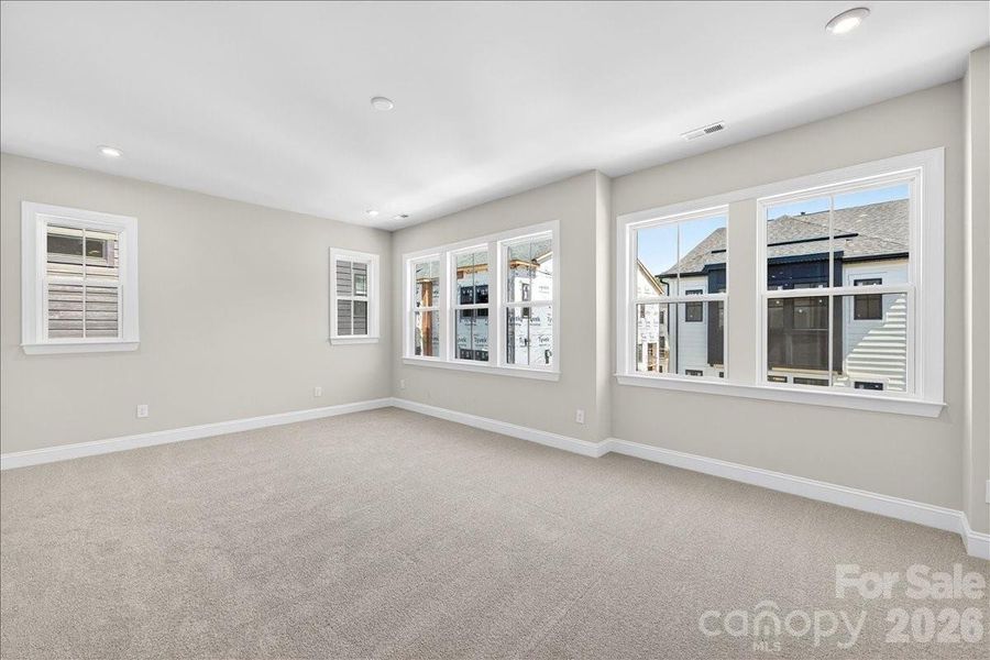 Light filled primary bedroom