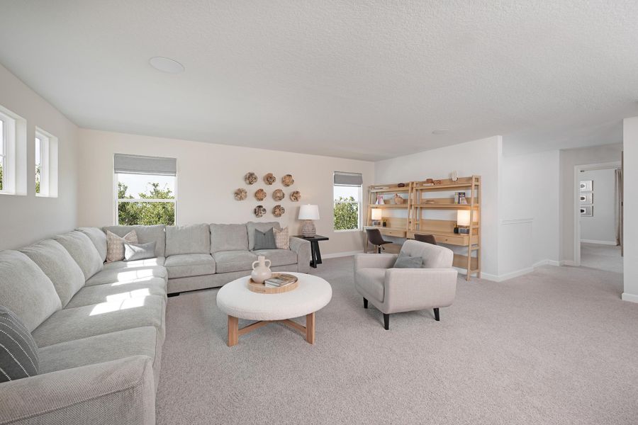 Representative furnished interior of a home built from the Wyatt by Ashton Woods in Hennersby Hollow, San Antonio (Image 9).