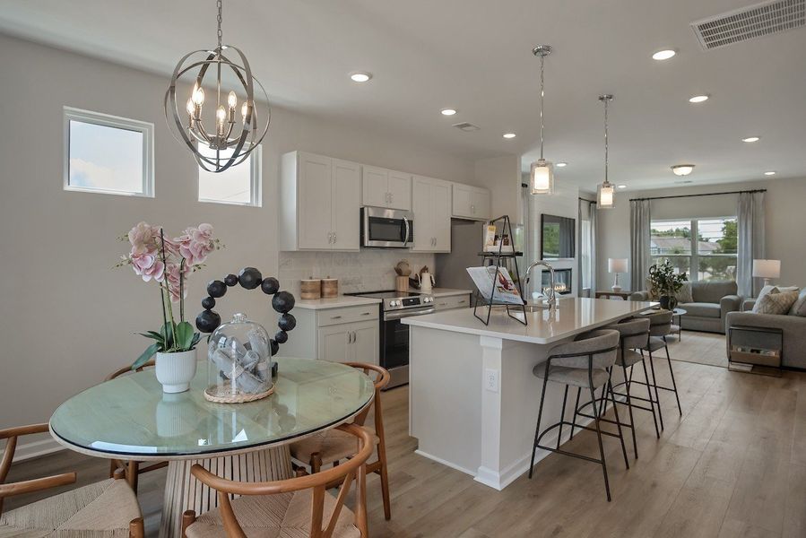 Picture of model home, same plan, to help you visualize furniture. Picture of model home, same plan, to help you visualize furniture.