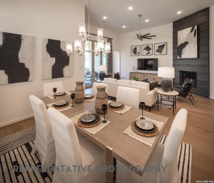 Furnished interior view inside a new home in The Ranches at Creekside, Boerne (Image 7).