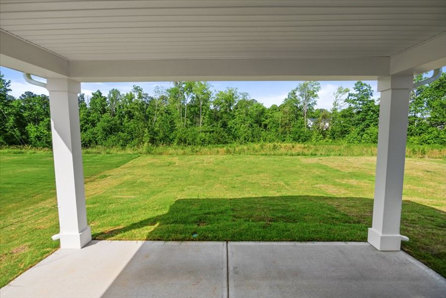 Exterior details and patio area of a home in Wren Woods Ranches, Gray Court (Image 2).