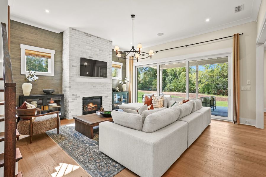 Representative furnished interior of a home built from the Hampton by John Wieland in McCoy Farm, Wesley Chapel (Image 15).