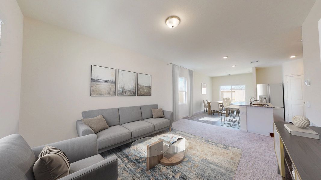 Representative furnished interior of a home built from the Falcon by Starlight Homes in Williams Landing, Waller (Image 6).
