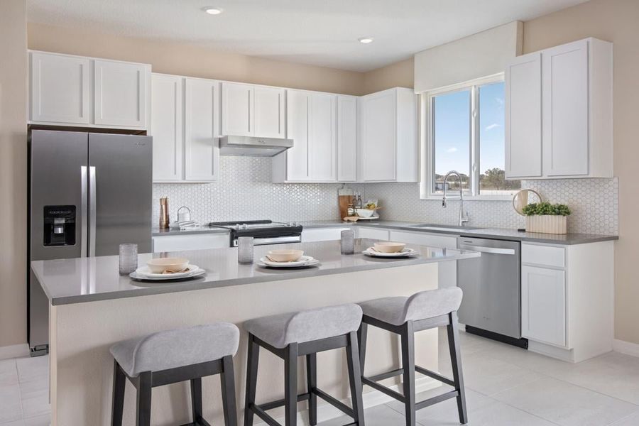 Furnished interior in a model home at Oasis Reserve in Orlando (Image 4).