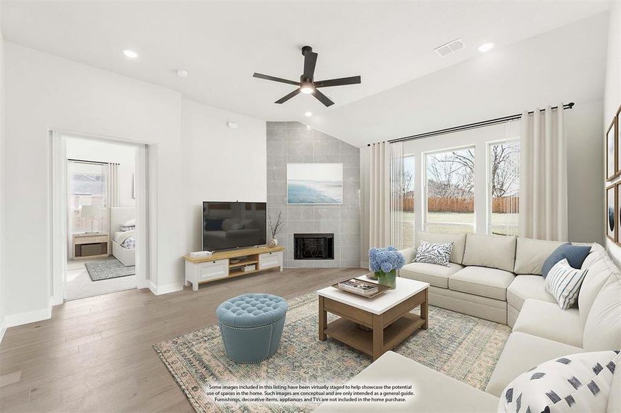 Furnished interior view inside a new home in Crystal Lake Estates, Red Oak (Image 12).