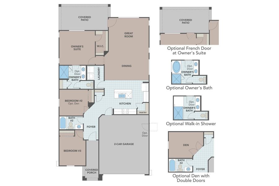 Experience luxury in this single-story home with exquisite architectural design, featuring 3 beds and 2 baths.