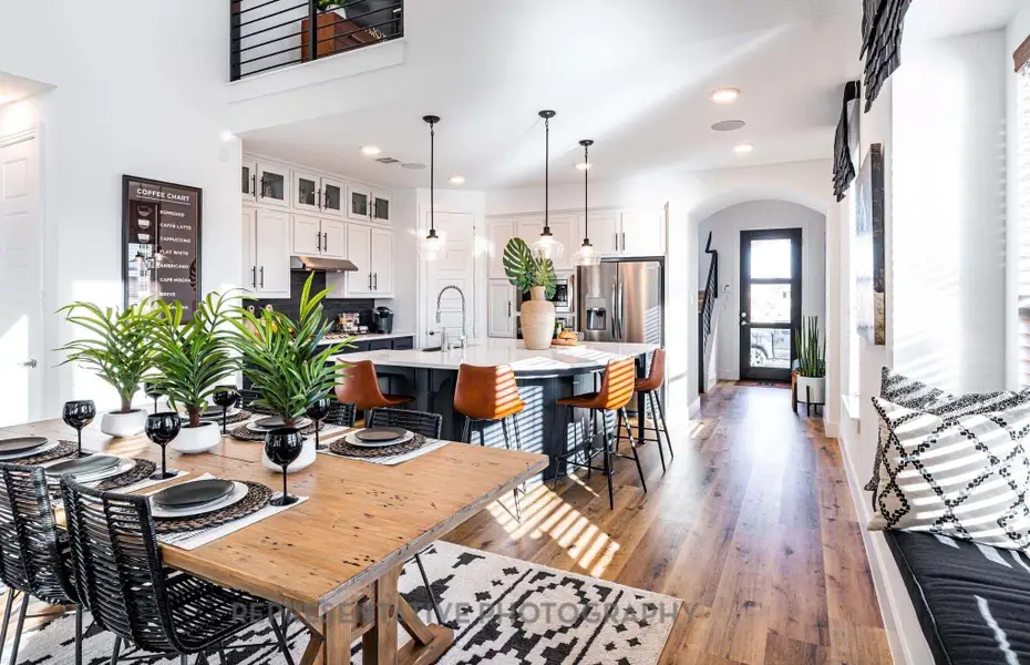 Furnished interior view inside a new home in Pomona: 40ft. lots, Manvel (Image 17).